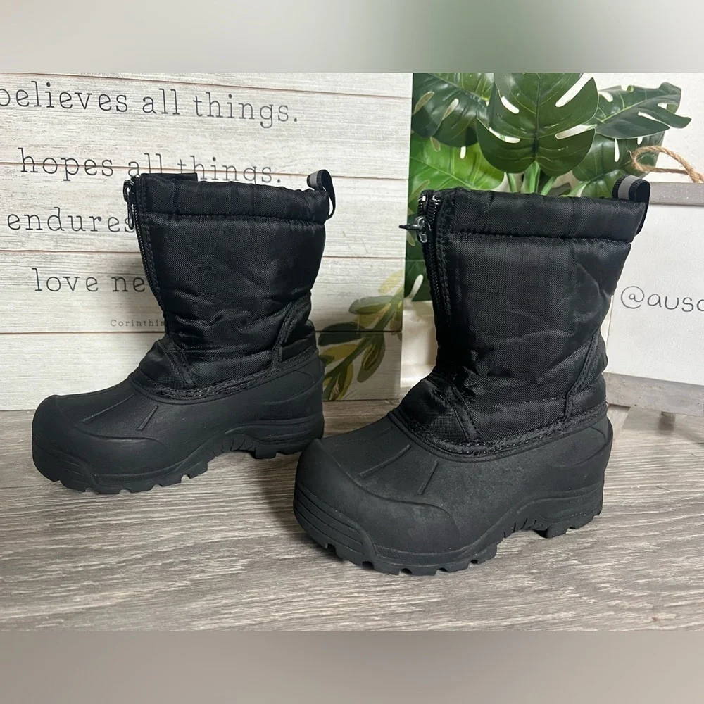 Northside Icicle Waterproof Thermolite Insulated Winter Boots Black Toddler 9